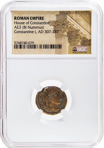 Ancient bronze roman coin - ancient,
